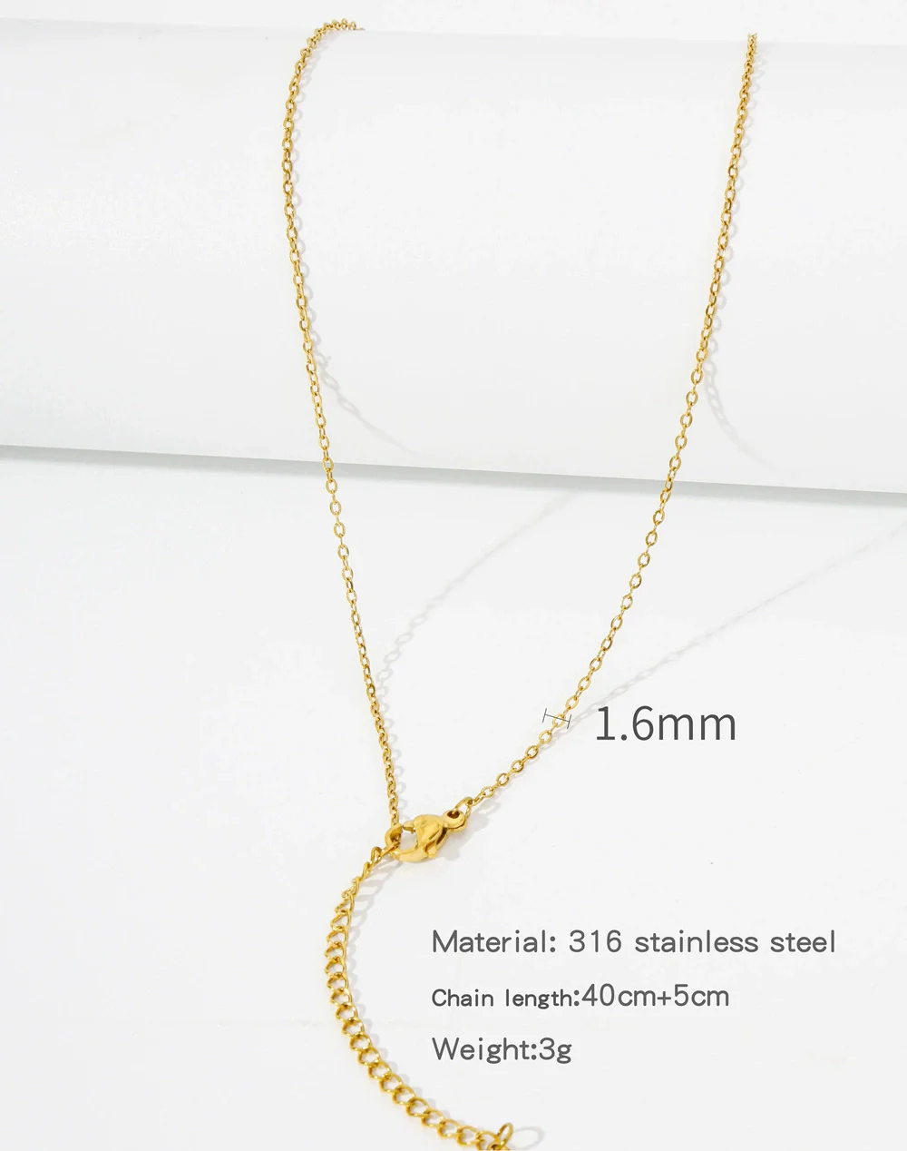 Stainless Steel Vacuum Plated O Shaped Chain Minimalist Unisex Diy Jewelry Accessories - Image 6