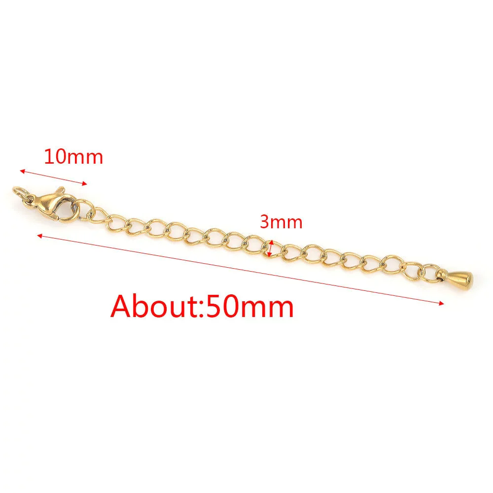 Stainless Steel Vacuum Plated Tail Chain Extension Chain Jewelry Accessories Material - Image 15