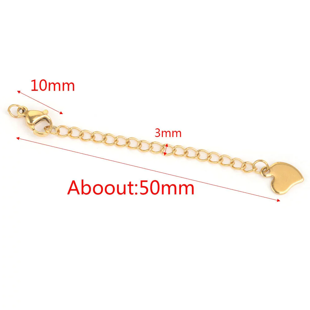 Stainless Steel Vacuum Plated Tail Chain Extension Chain Jewelry Accessories Material - Image 20
