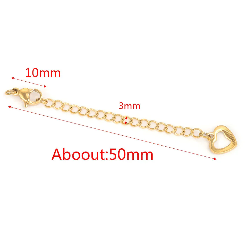 Stainless Steel Vacuum Plated Tail Chain Extension Chain Jewelry Accessories Material - Image 21