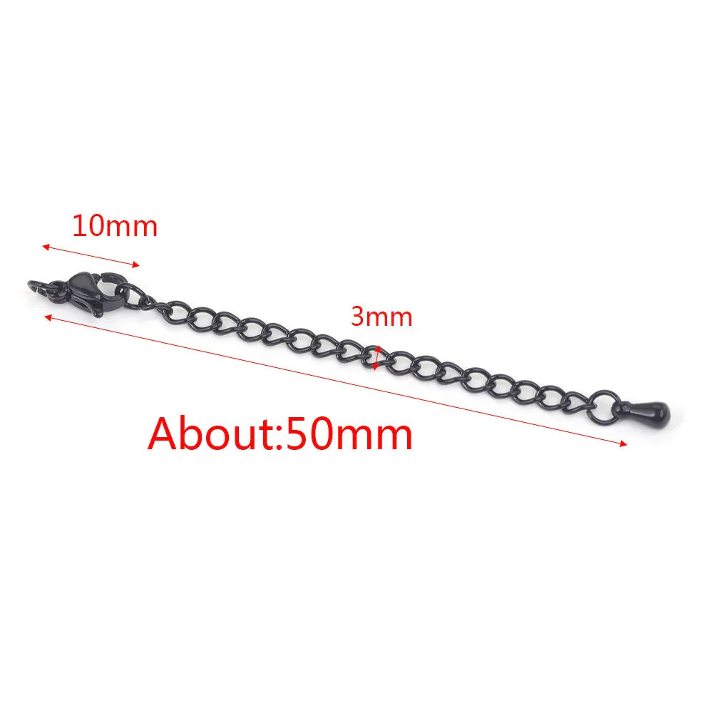 Stainless Steel Vacuum Plated Tail Chain Extension Chain Jewelry Accessories Material - Image 25