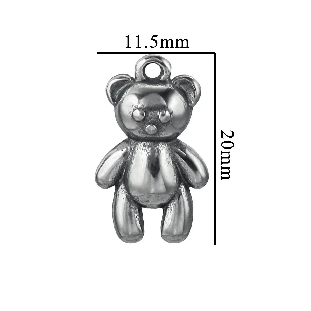 Stainless Steel Vintage Personality Violent Bear Pendant Necklace With Compass Pattern And Electroplating Treatment - Image 8