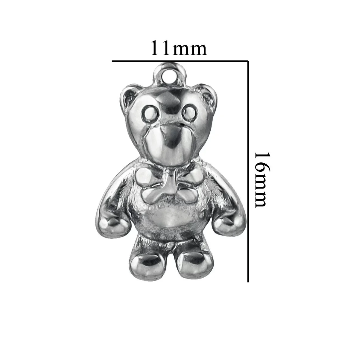 Stainless Steel Vintage Personality Violent Bear Pendant Necklace With Compass Pattern And Electroplating Treatment - Image 9