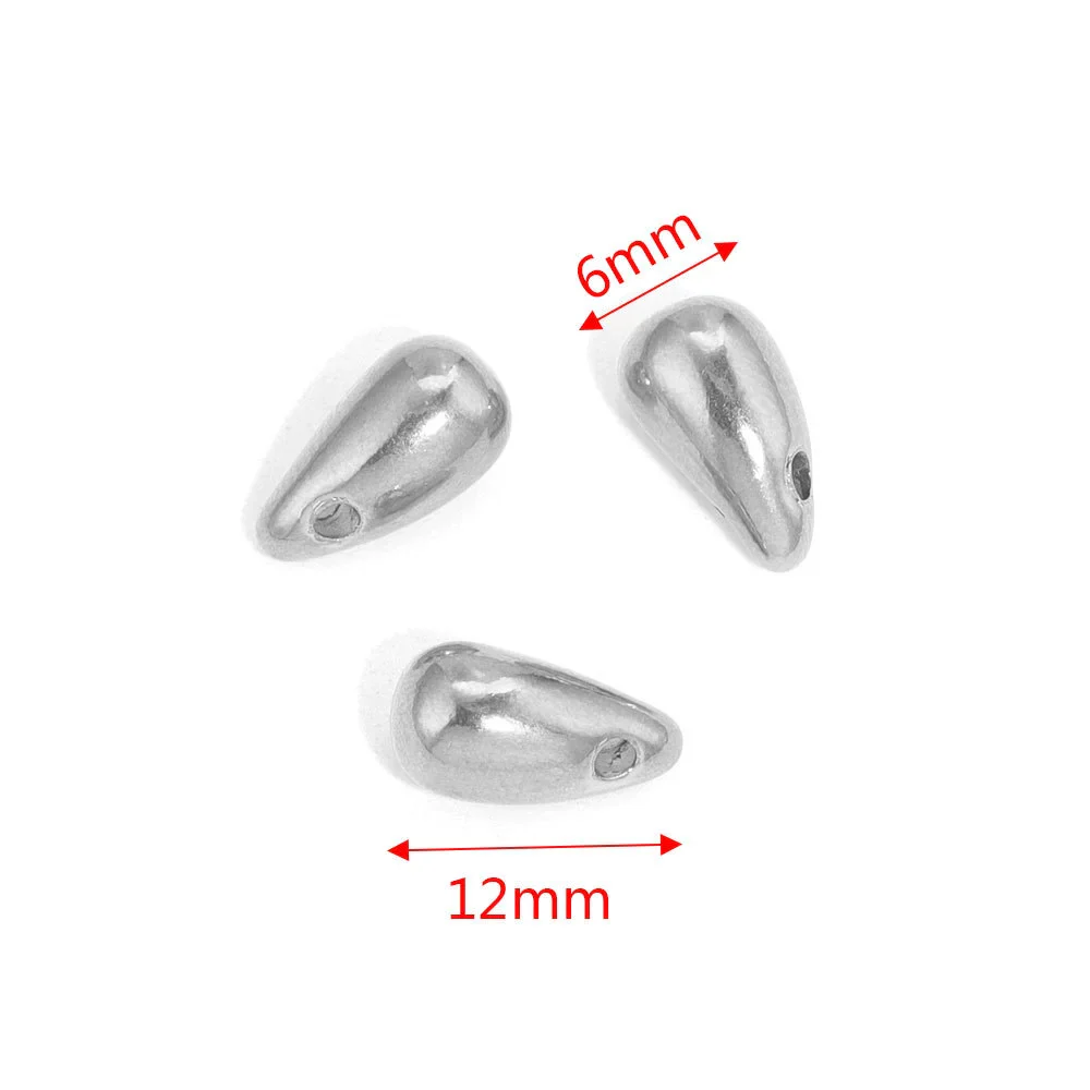 Stainless Steel Water Drops Pendant Diy Jewelry Handmade Accessories With Vacuum Plated And Electroplated Treatment - Image 2
