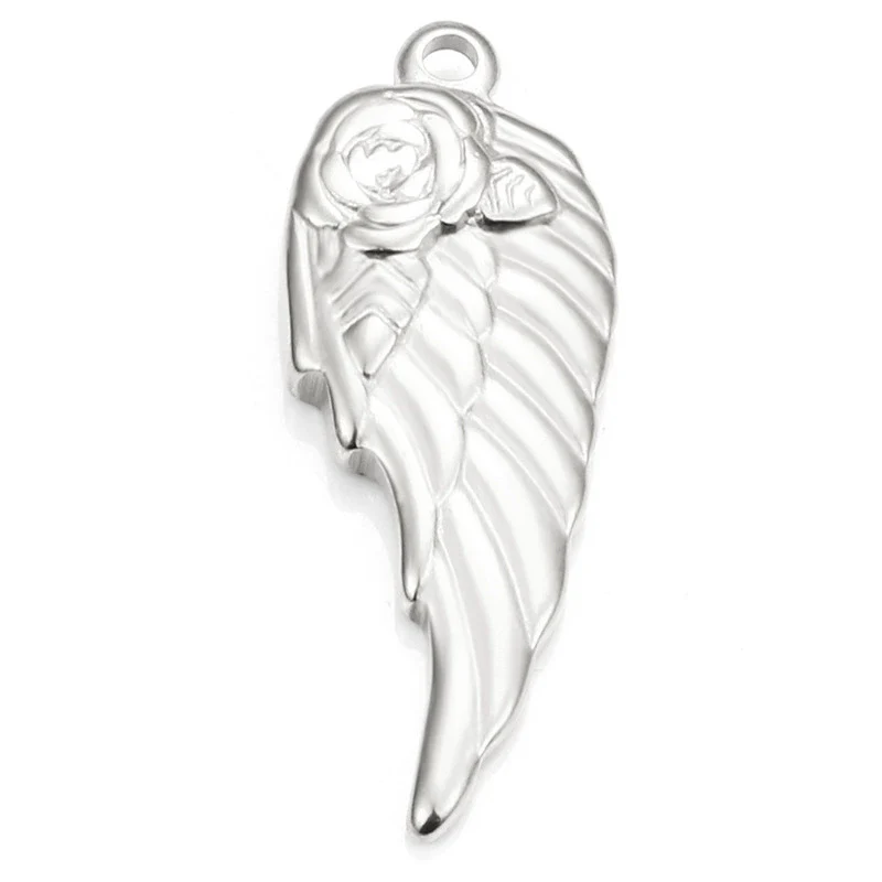 Stainless Steel Wings Pendant Necklace Jewelry Accessories With Vacuum Furnace Plating Gold And Electroplating Design - Image 6