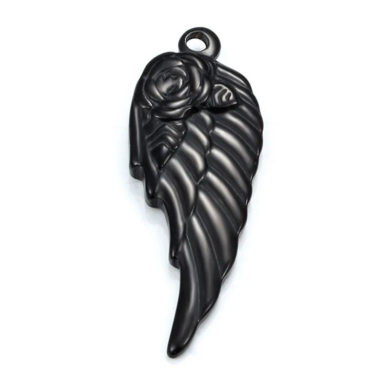 Stainless Steel Wings Pendant Necklace Jewelry Accessories With Vacuum Furnace Plating Gold And Electroplating Design - Image 9
