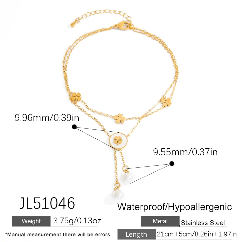 Stainless Steel Women's Anklets With Animal Zodiac Pattern Light Luxury Style 18K Gold Nonfading - Image 11