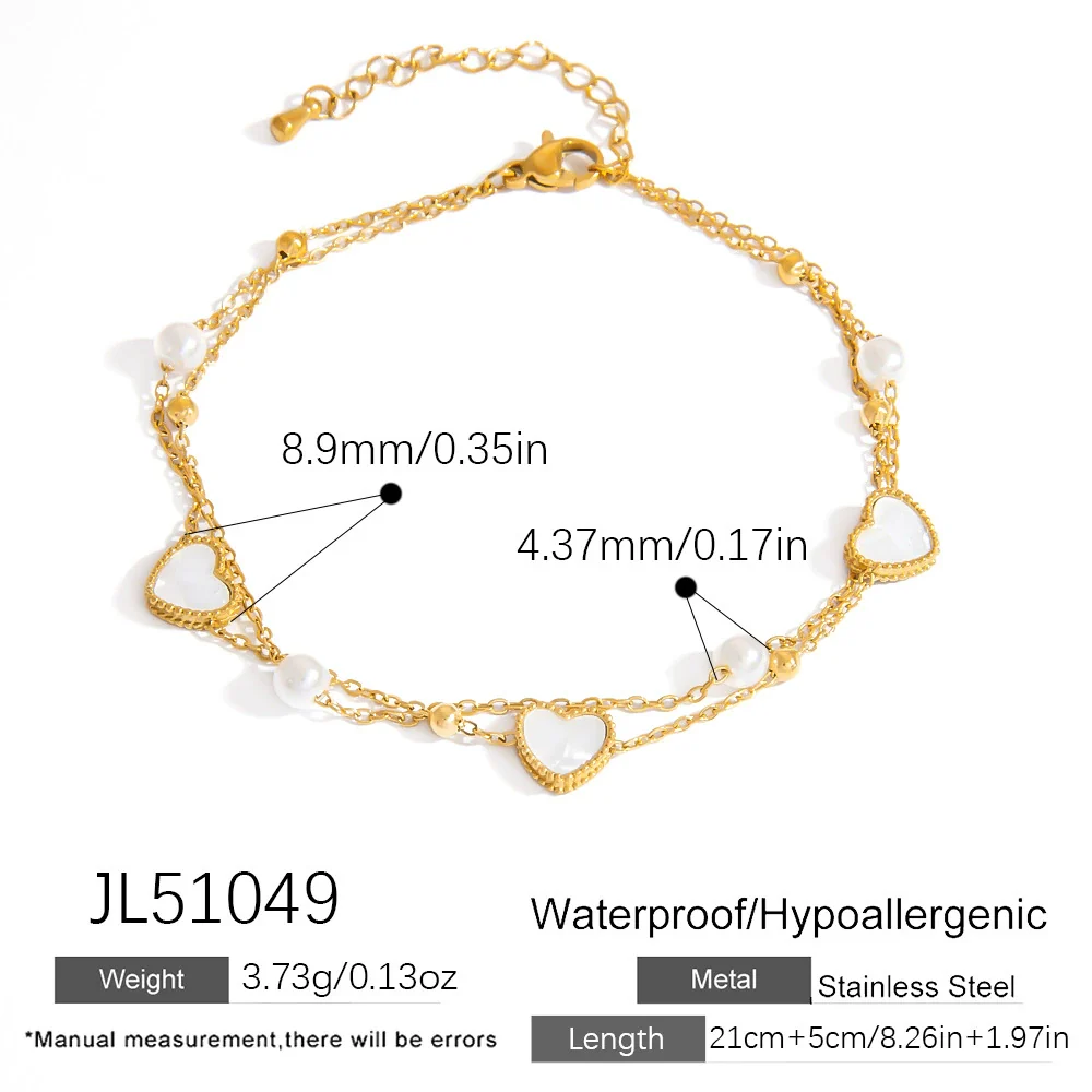 Stainless Steel Women's Anklets With Animal Zodiac Pattern Light Luxury Style 18K Gold Nonfading - Image 14