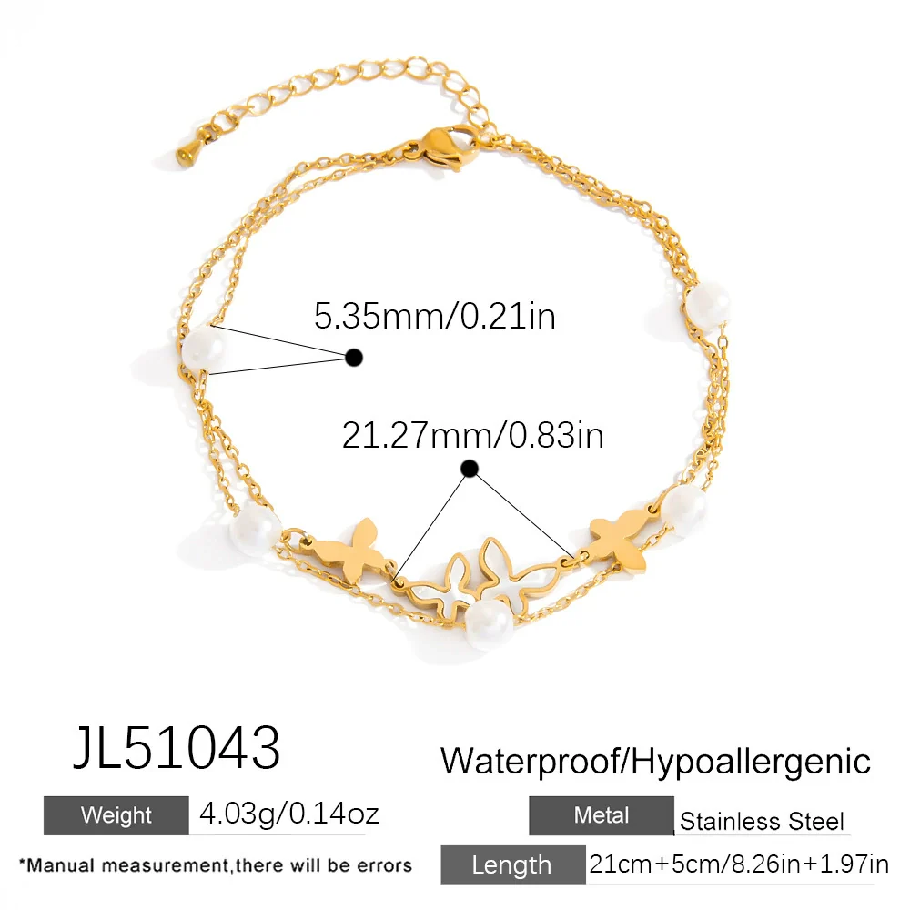 Stainless Steel Women's Anklets With Animal Zodiac Pattern Light Luxury Style 18K Gold Nonfading - Image 8