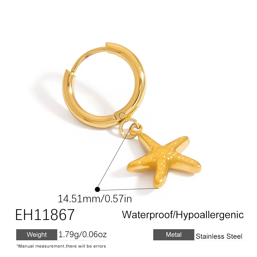 Stainless Steel Women's Earrings With Flower Pattern And Electroplating Retro Fashion Minimalist Style - Image 6