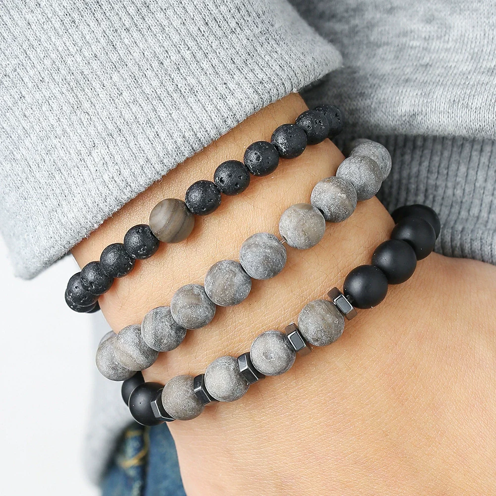 Stone Geometric Handmade Unisex Bracelet - Image 4