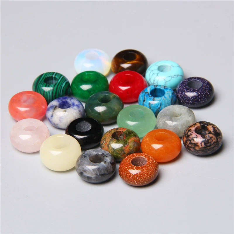 Stone Loose Beads Accessories For Diy Jewelry Abacus Big Hole Beads Handmade - Image 22