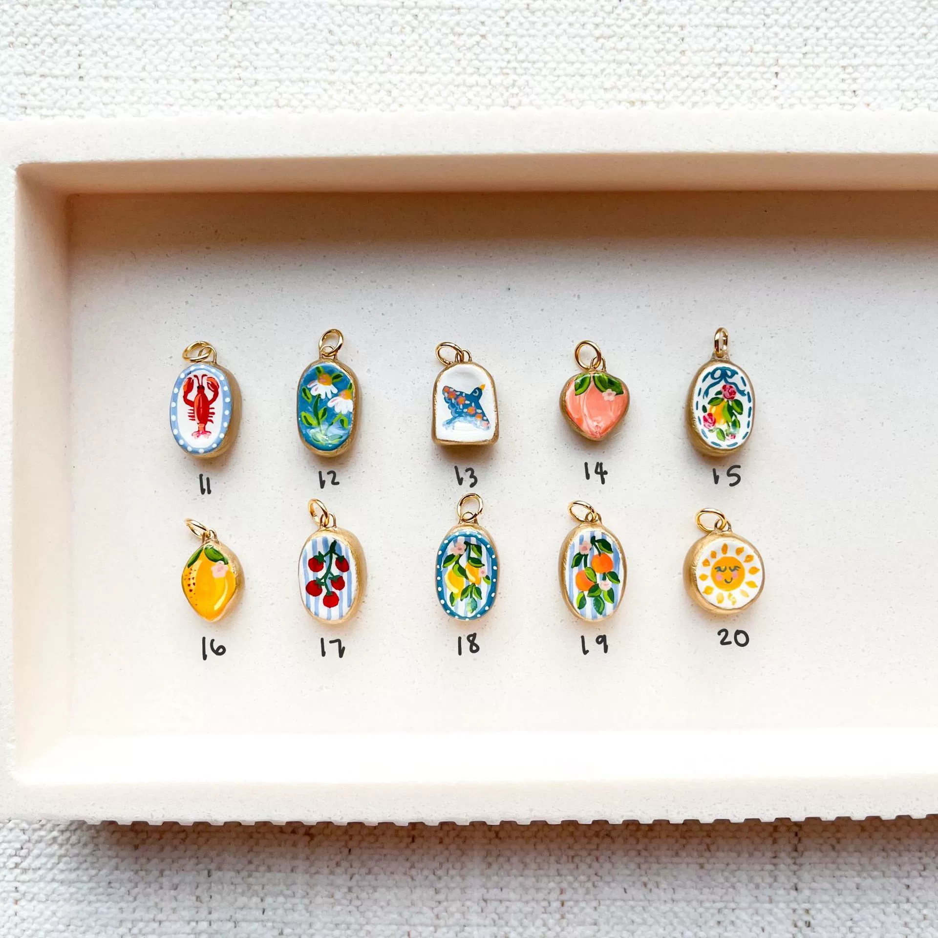 Strawberry Pendant Jewelry Cartoon Series Copper Electroplated Colorful For Women - Image 24