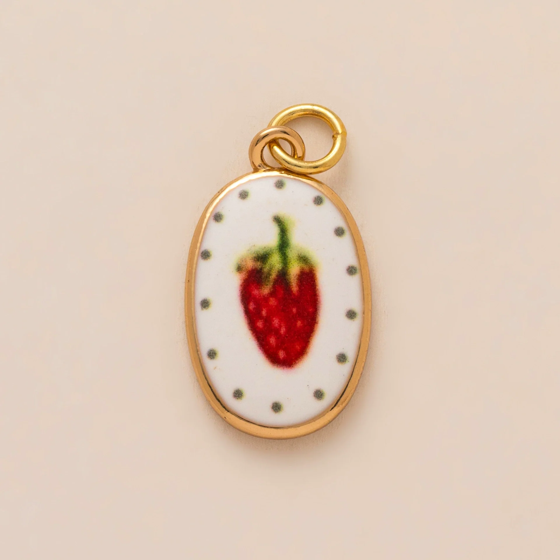 Strawberry Pendant Jewelry Cartoon Series Copper Electroplated Colorful For Women - Image 32
