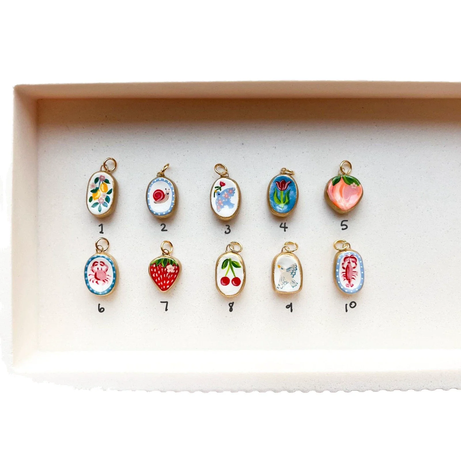 Strawberry Pendant Jewelry Cartoon Series Copper Electroplated Colorful For Women - Image 5