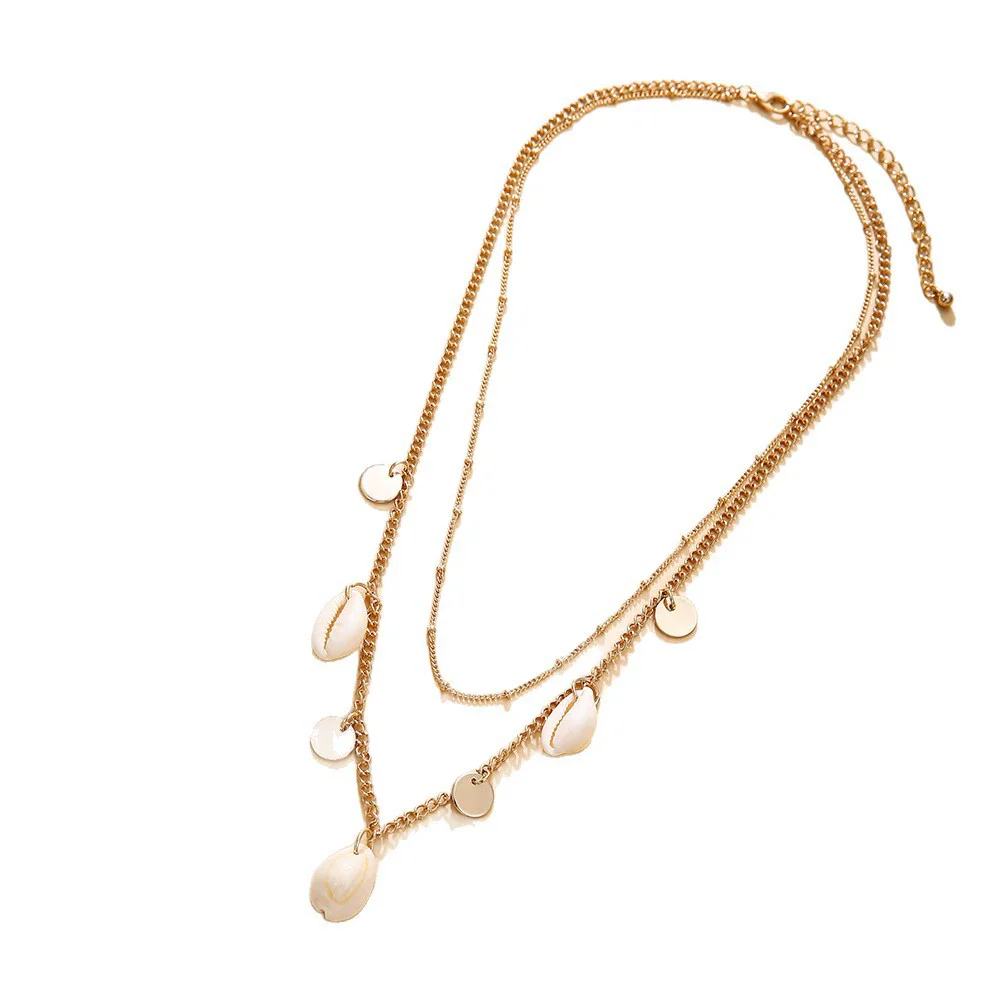 Summer Beach Shell Pendant Women's Necklace Zinc Alloy Electroplating - Image 5