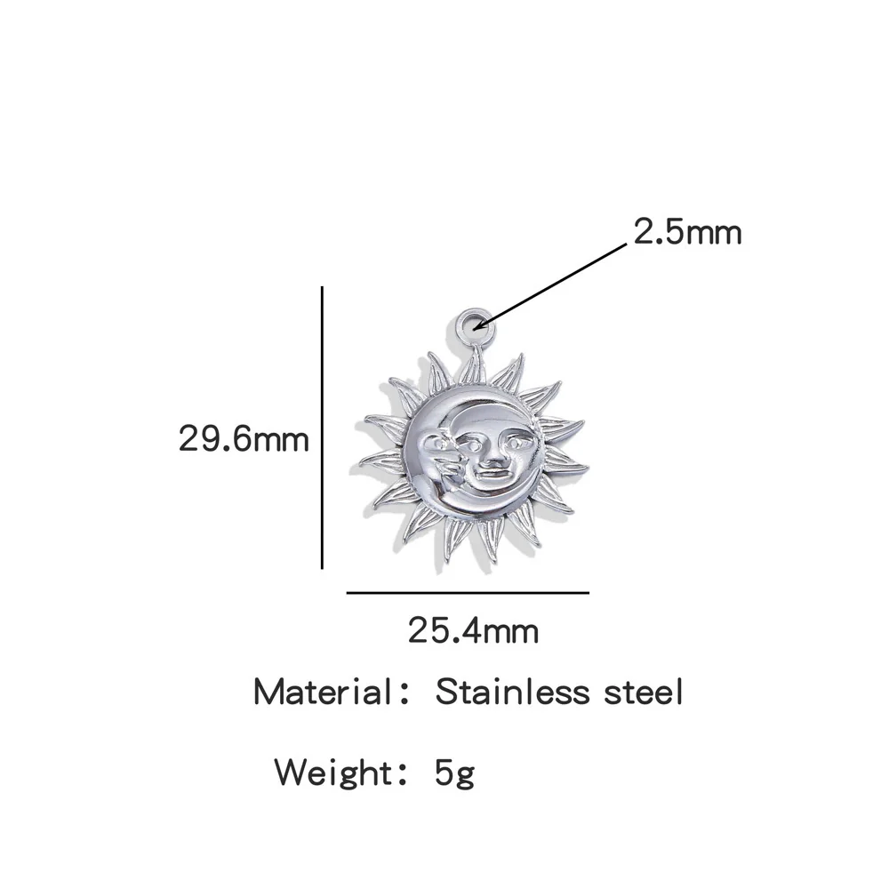 Summer New Sunflower Pendant Stainless Steel Electroplated Jewelry Accessories - Image 15