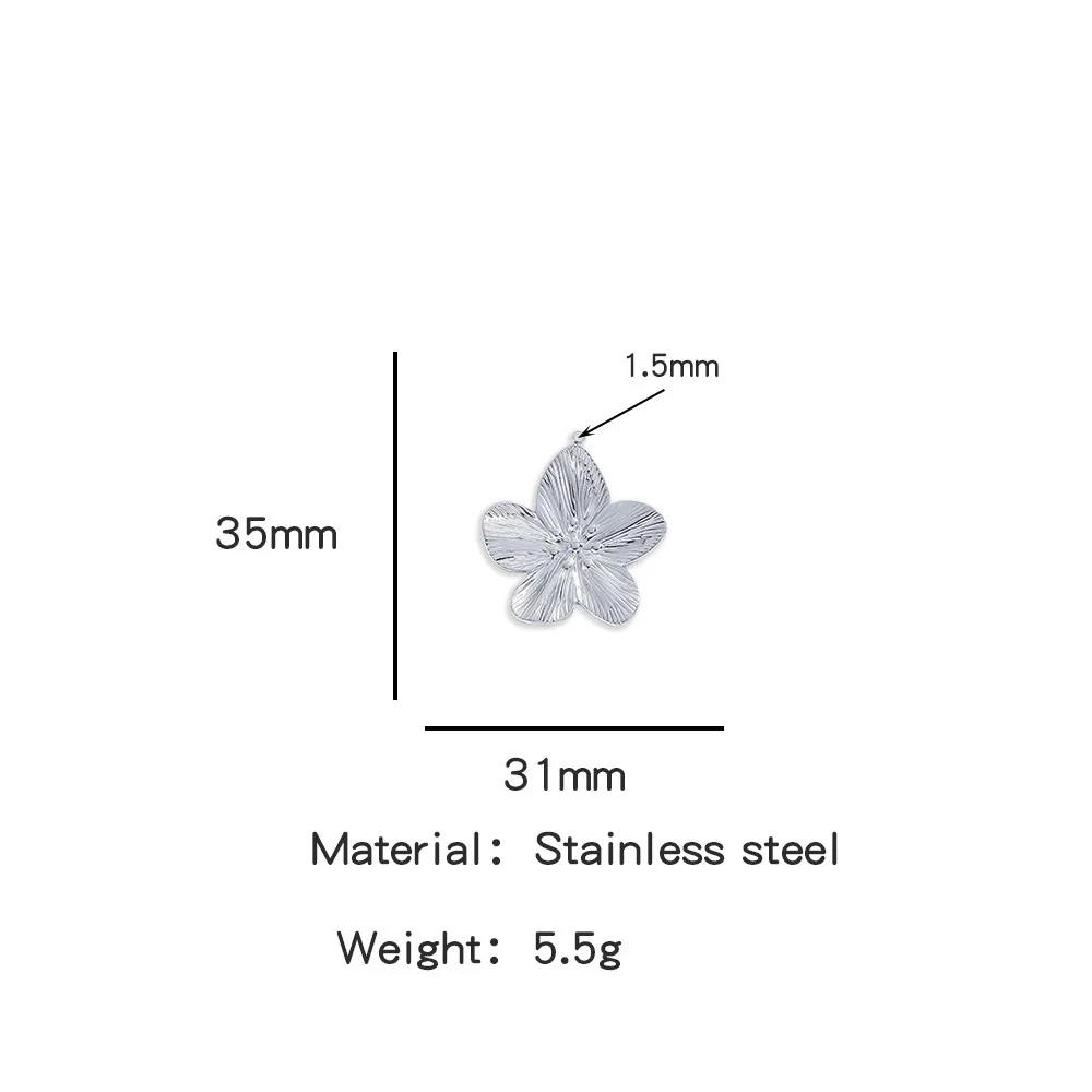 Summer New Sunflower Pendant Stainless Steel Electroplated Jewelry Accessories - Image 17