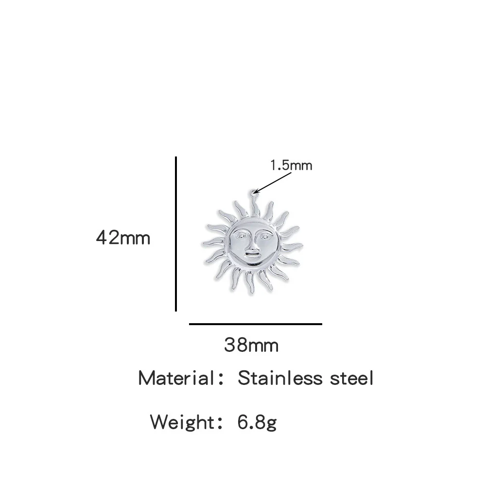 Summer New Sunflower Pendant Stainless Steel Electroplated Jewelry Accessories - Image 21