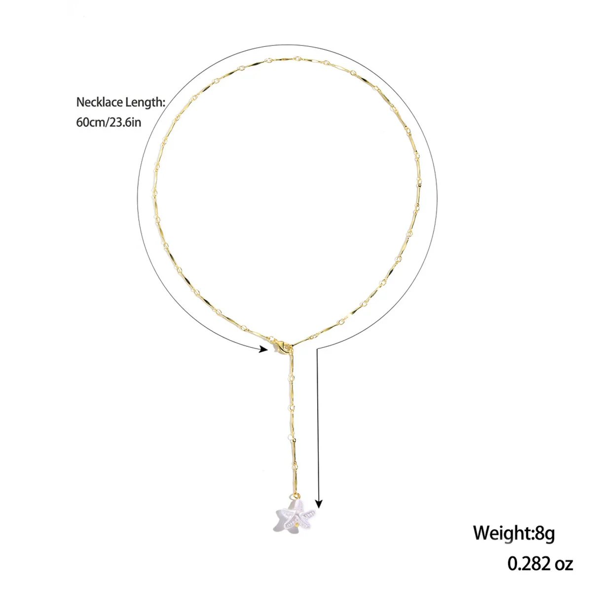 Sweater Chain Accessories Zinc Alloy Heart Shape Tassel Electroplated - Image 10