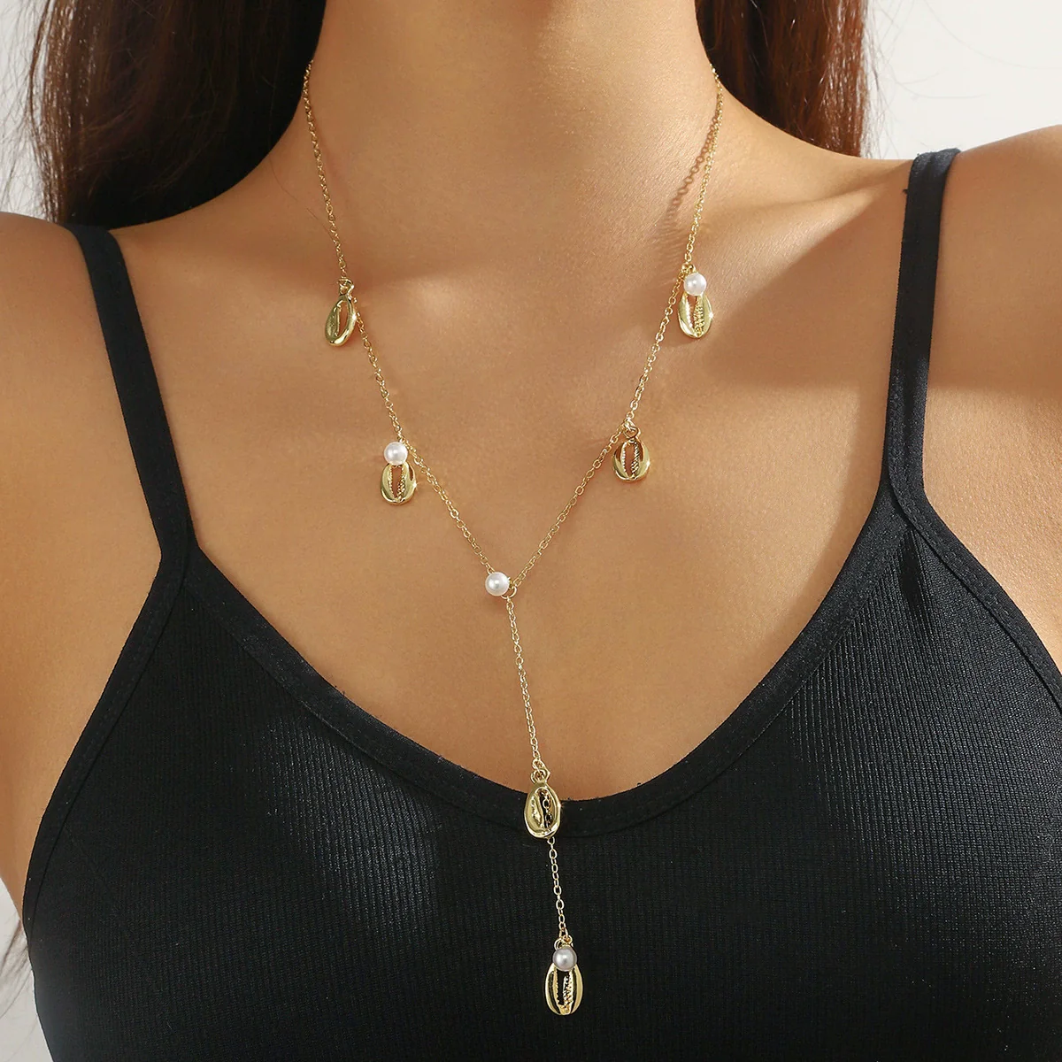 Sweater Chain Accessories Zinc Alloy Heart Shape Tassel Electroplated - Image 3