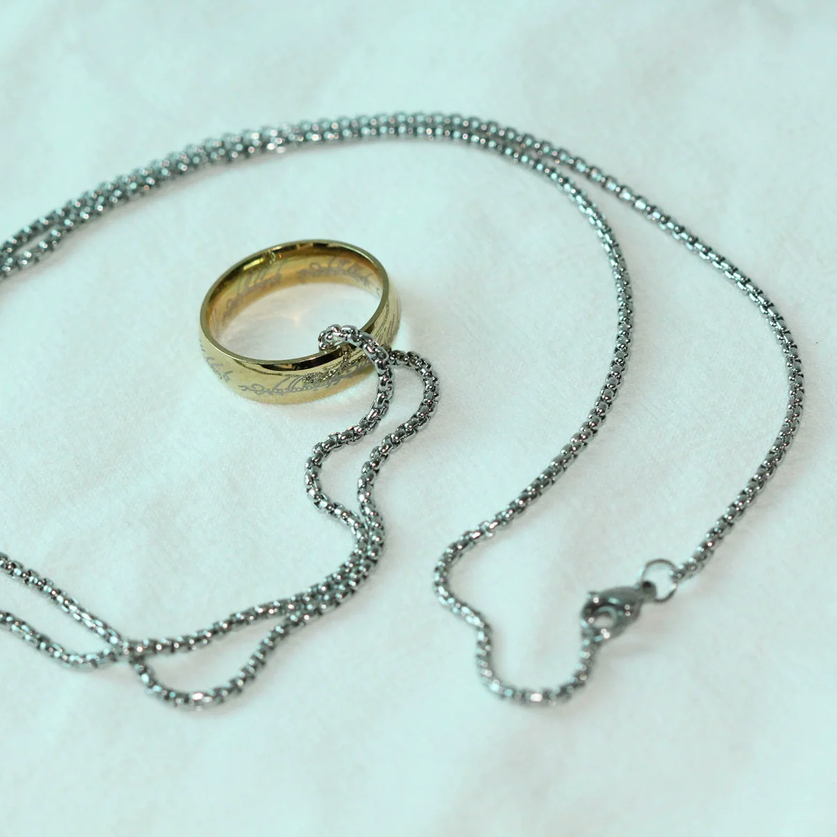 Sweater Chain Necklace Pearl Chain Stainless Steel Titanium Steel Geometric Electroplating Unisex - Image 6