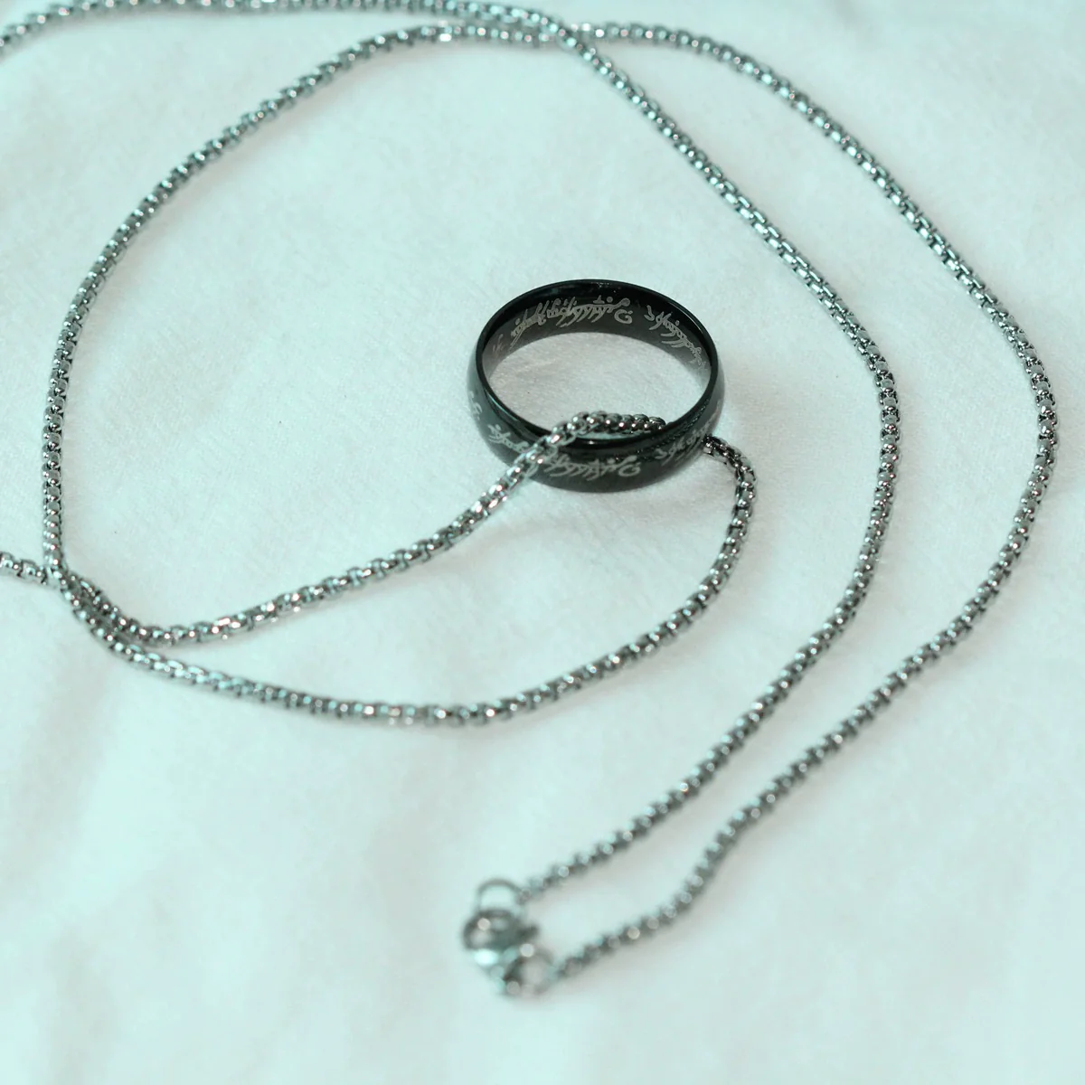 Sweater Chain Necklace Pearl Chain Stainless Steel Titanium Steel Geometric Electroplating Unisex - Image 8