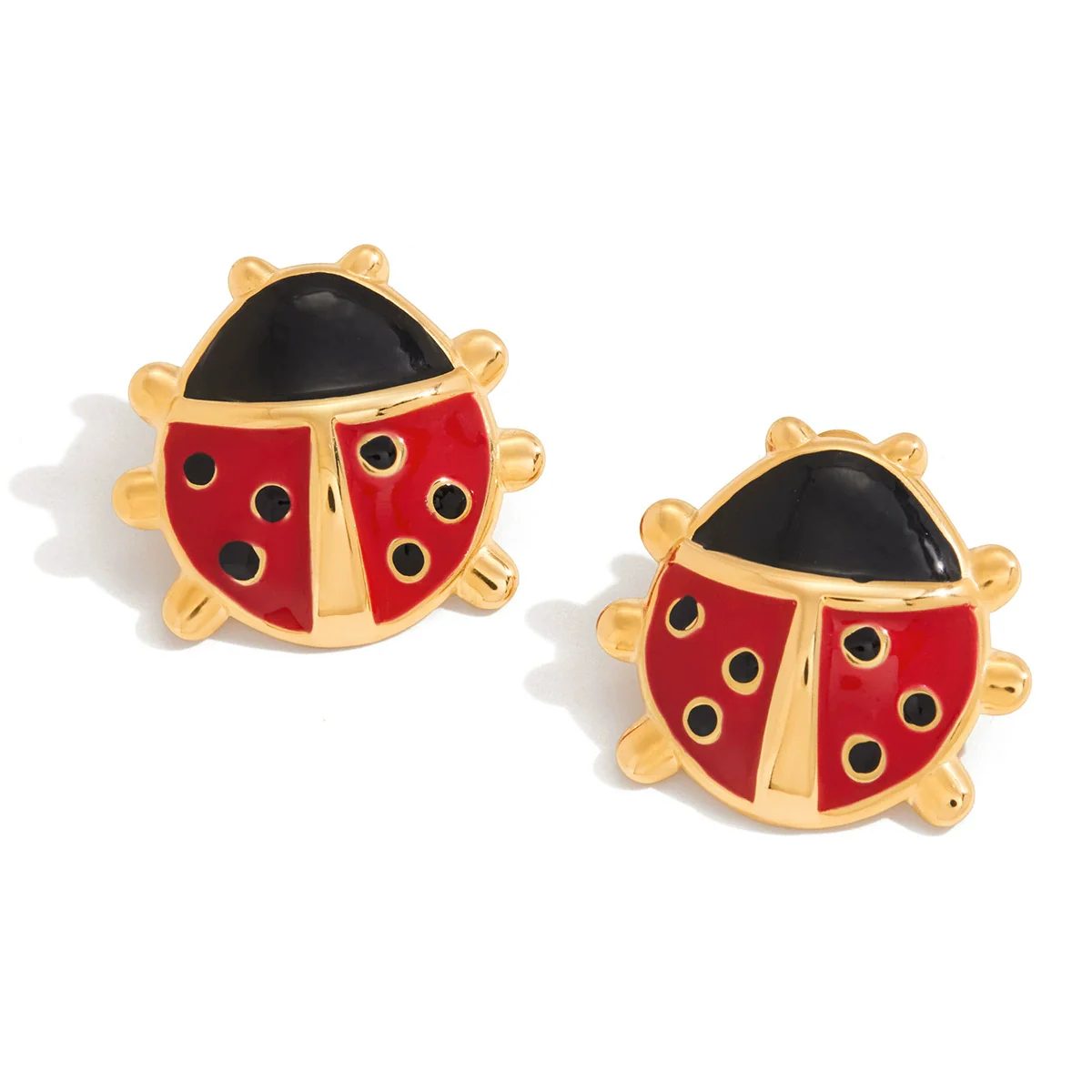 Sweet Style Stainless Steel And Titanium Steel Insect And Butterfly Dragonfly Dripping Oil Earrings For Women - Image 5
