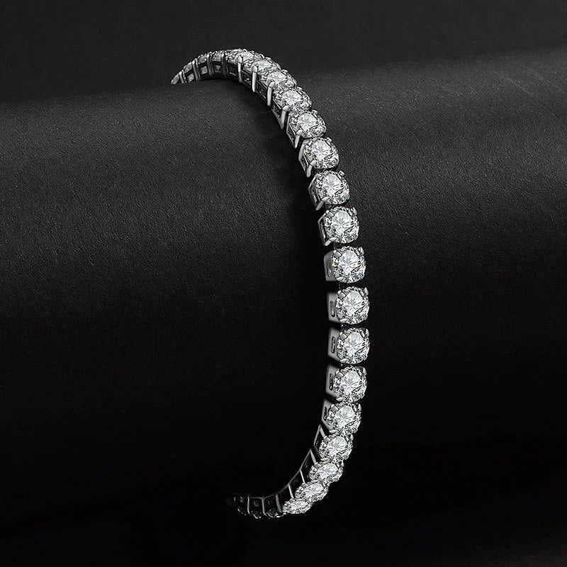 Tennis Chain Bracelet Copper Zircon Geometric Electroplating Jewelry For Men And Women - Image 3