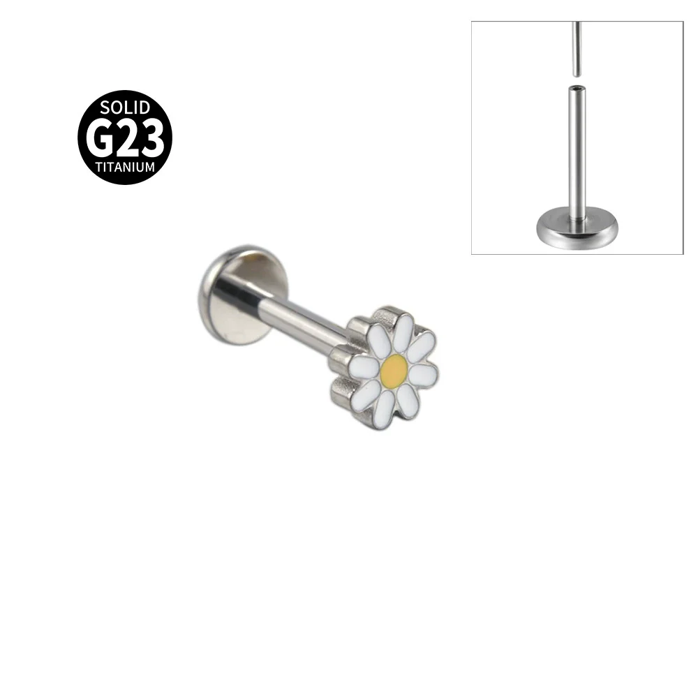 Titanium Insects Pattern Threadless Insert Earrings With Electroplating - Image 10