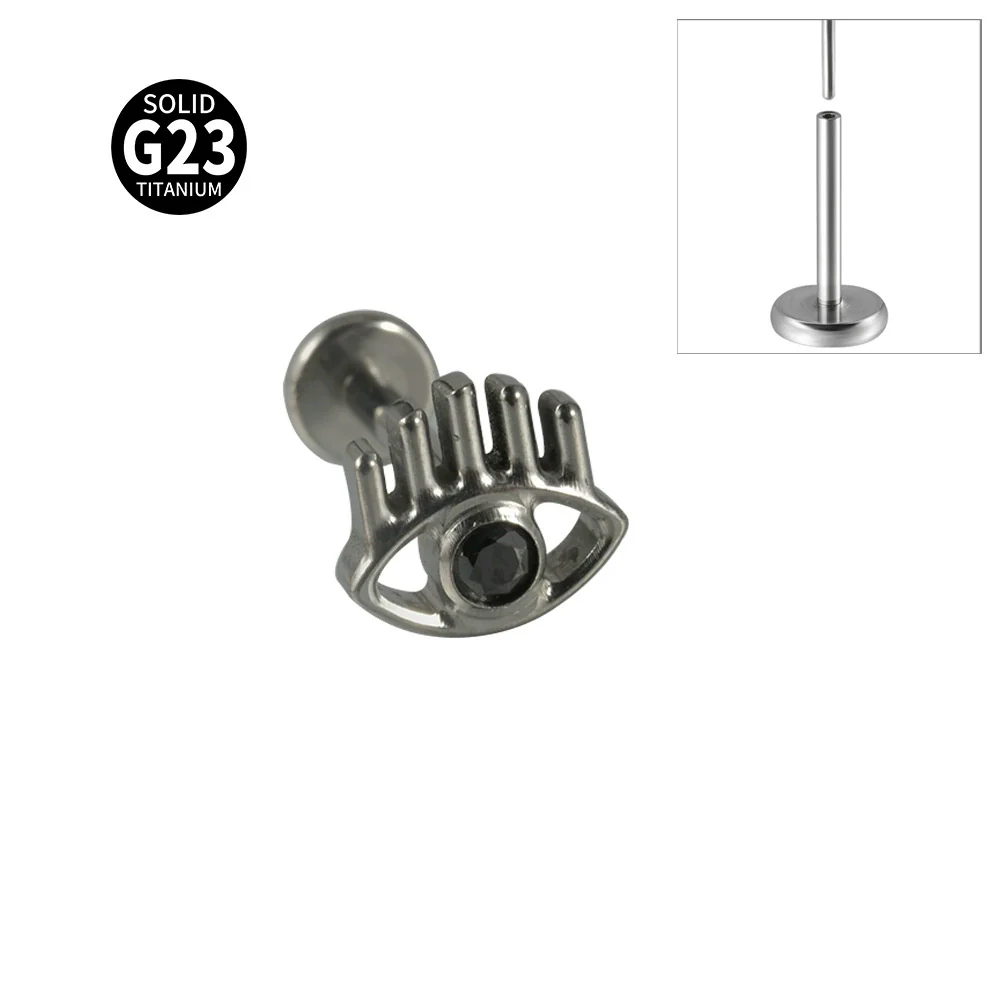 Titanium Insects Pattern Threadless Insert Earrings With Electroplating - Image 16