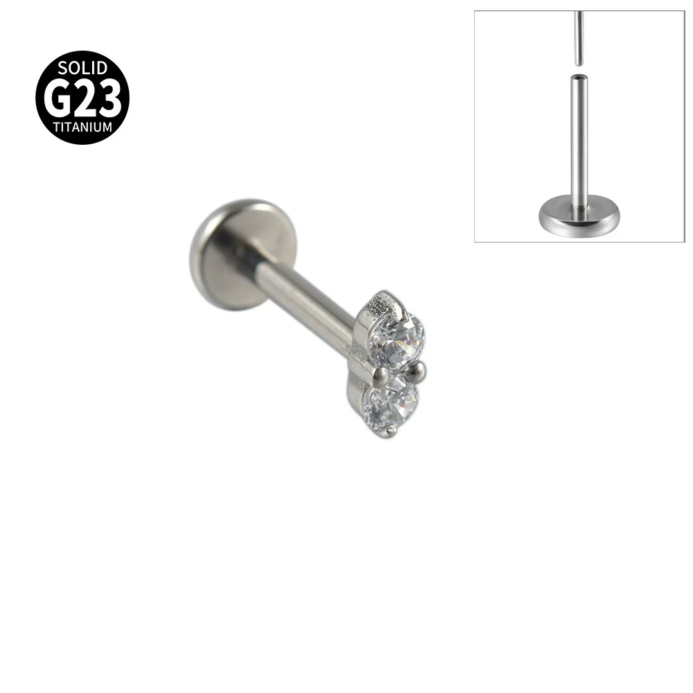 Titanium Insects Pattern Threadless Insert Earrings With Electroplating - Image 6