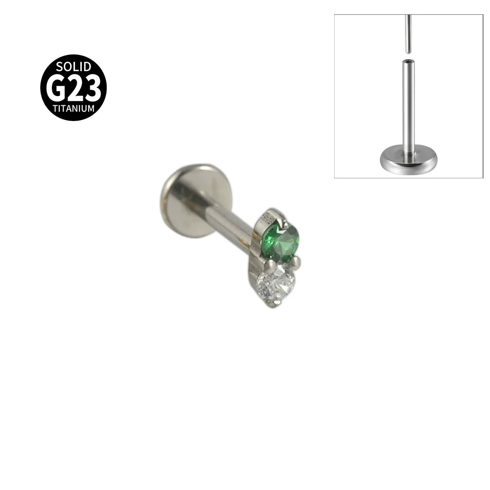 Titanium Insects Pattern Threadless Insert Earrings With Electroplating - Image 8