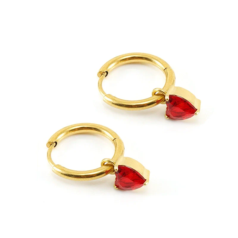 316L Stainless Steel 18K Gold Plated Square Geometric Drop Shape Earrings For Women - Image 7