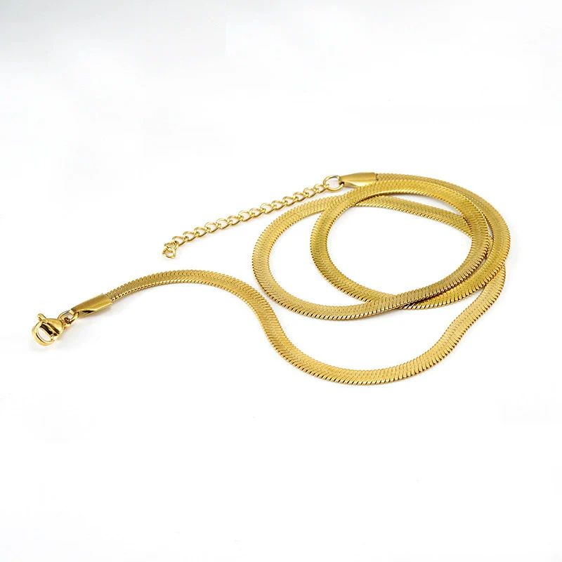 316L Stainless Steel And 316L Stainless Steel Geometric Hip Hop Blade Chain Clavicle Necklace With Electroplating - Image 2