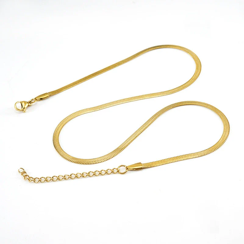 316L Stainless Steel And 316L Stainless Steel Geometric Hip Hop Blade Chain Clavicle Necklace With Electroplating - Image 3