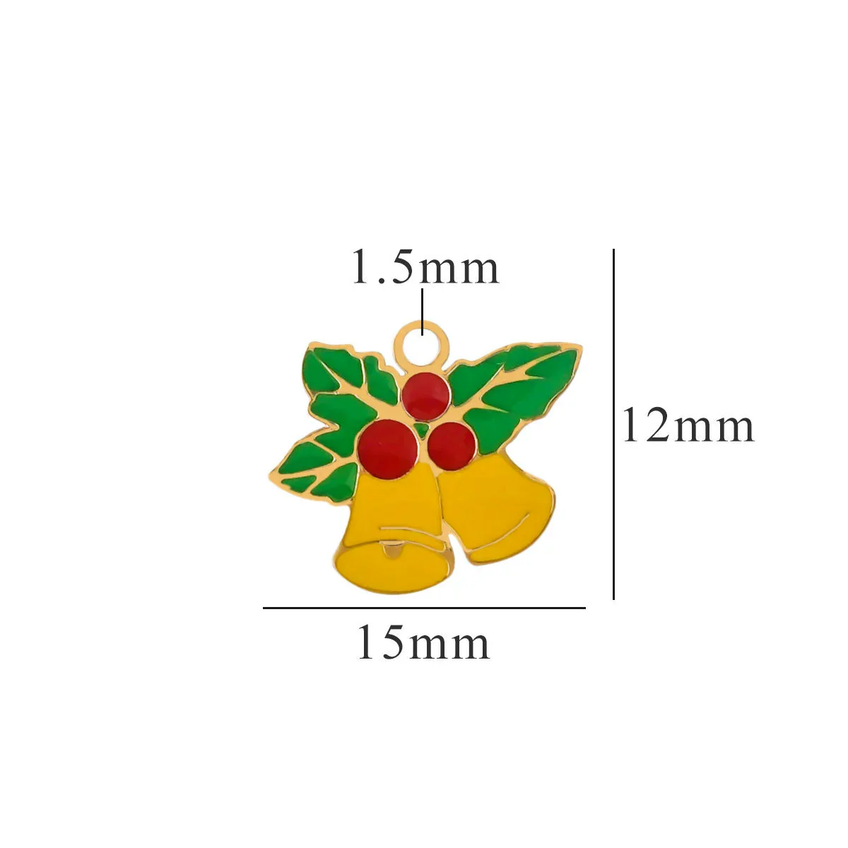 Titanium Steel Christmas Badge Pendant Tag Accessories With Letters Numbers Text Electroplated - Image 10