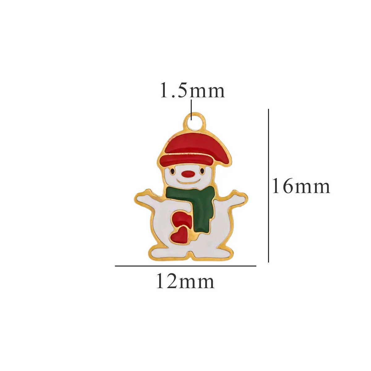 Titanium Steel Christmas Badge Pendant Tag Accessories With Letters Numbers Text Electroplated - Image 13