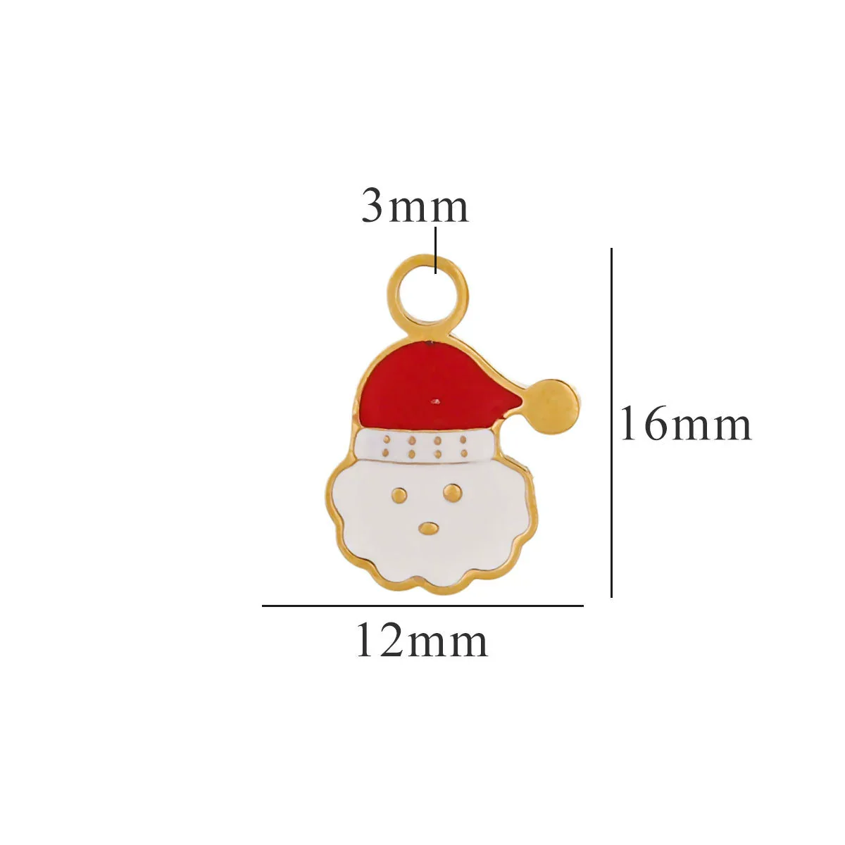 Titanium Steel Christmas Badge Pendant Tag Accessories With Letters Numbers Text Electroplated - Image 14