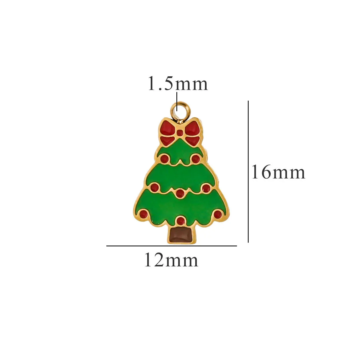 Titanium Steel Christmas Badge Pendant Tag Accessories With Letters Numbers Text Electroplated - Image 15