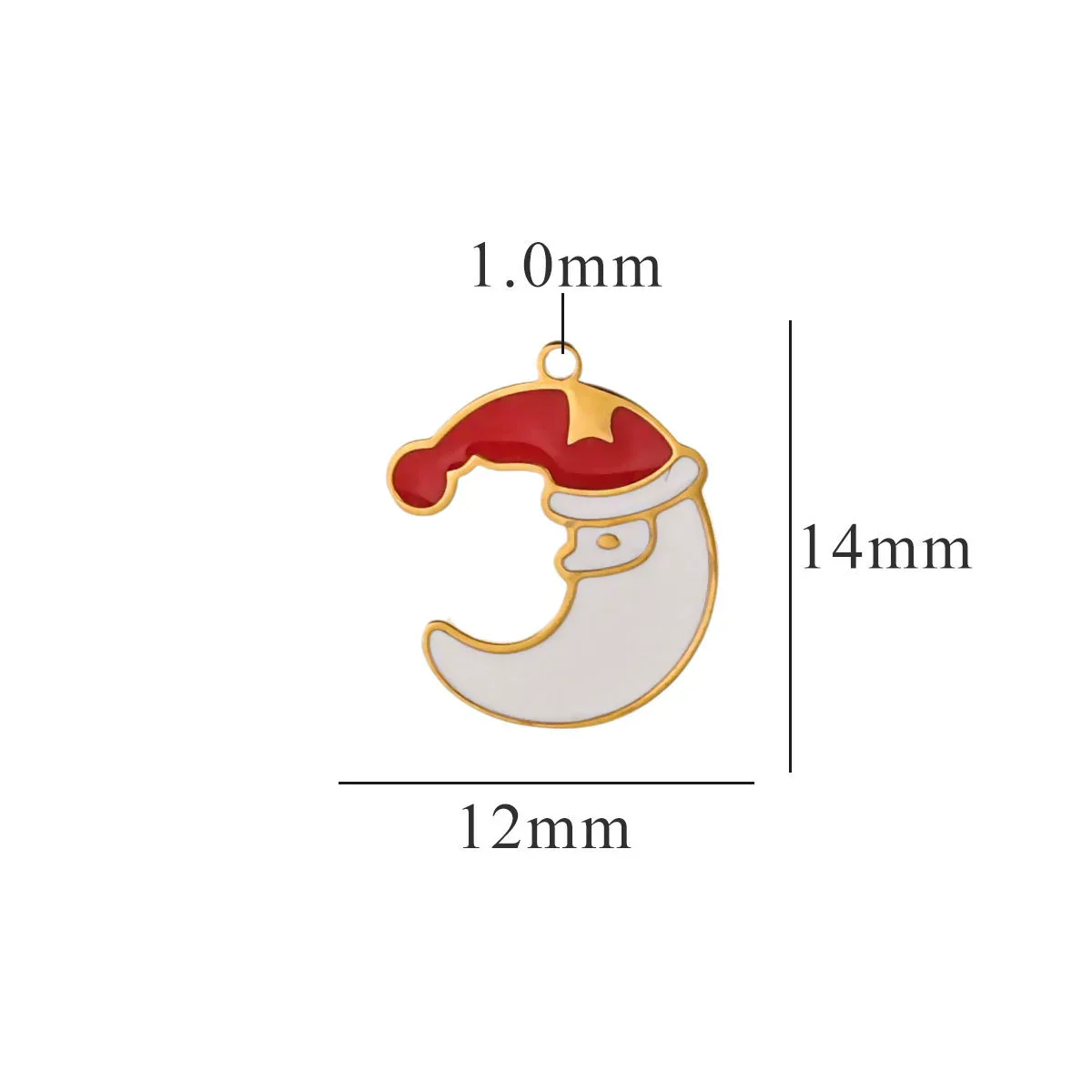 Titanium Steel Christmas Badge Pendant Tag Accessories With Letters Numbers Text Electroplated - Image 18