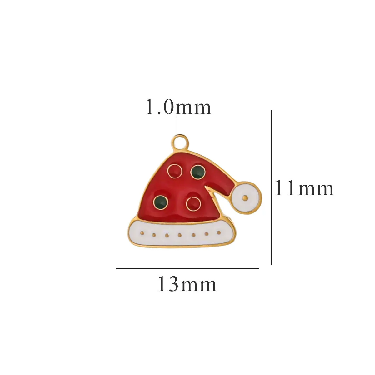 Titanium Steel Christmas Badge Pendant Tag Accessories With Letters Numbers Text Electroplated - Image 19