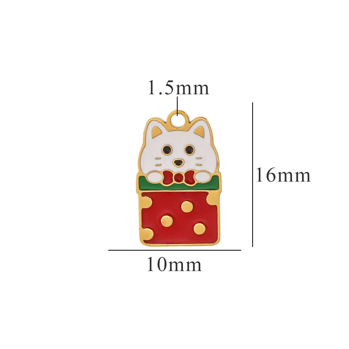 Titanium Steel Christmas Badge Pendant Tag Accessories With Letters Numbers Text Electroplated - Image 21