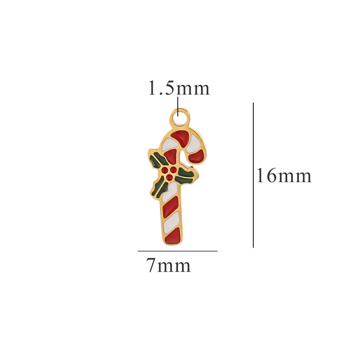 Titanium Steel Christmas Badge Pendant Tag Accessories With Letters Numbers Text Electroplated - Image 22