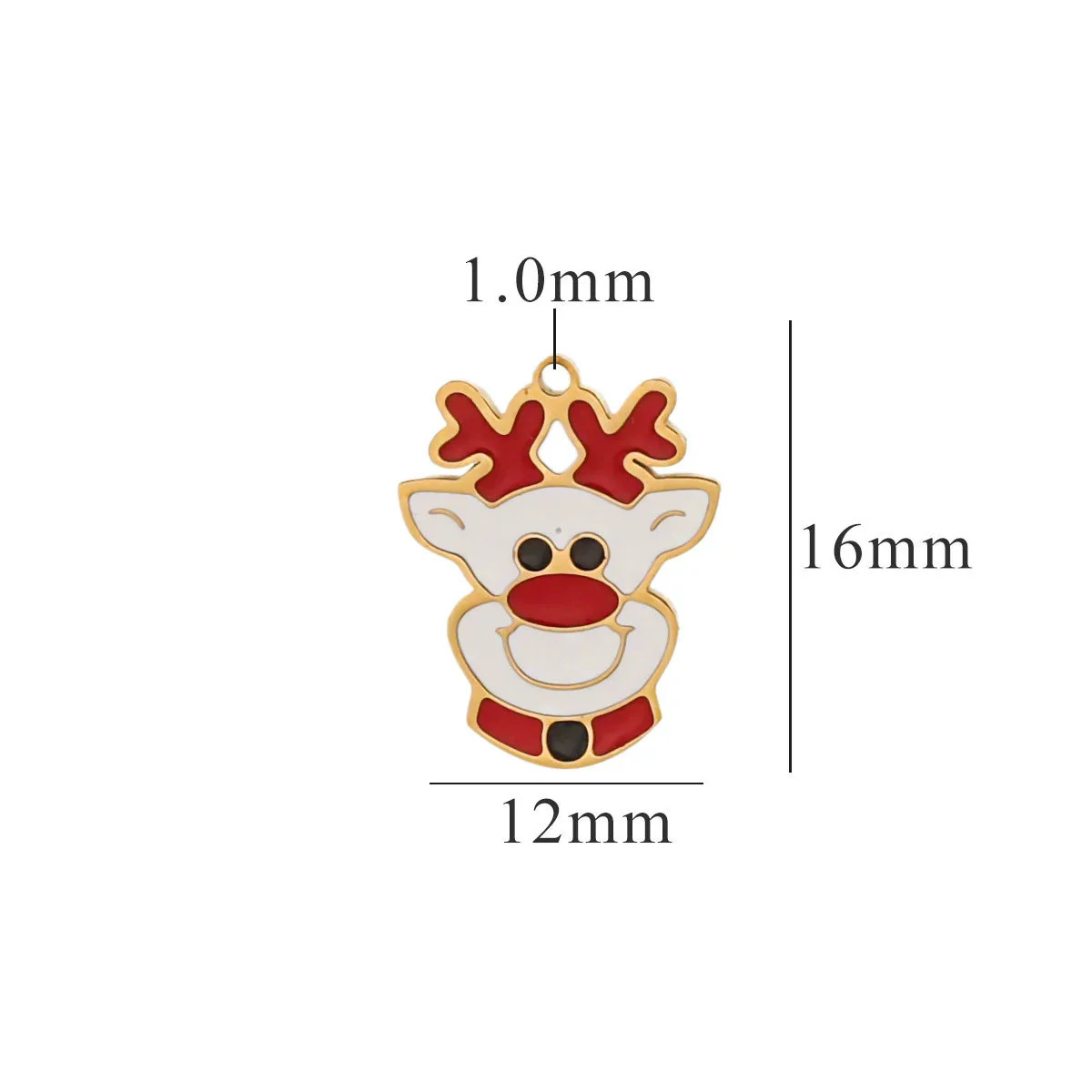 Titanium Steel Christmas Badge Pendant Tag Accessories With Letters Numbers Text Electroplated - Image 23