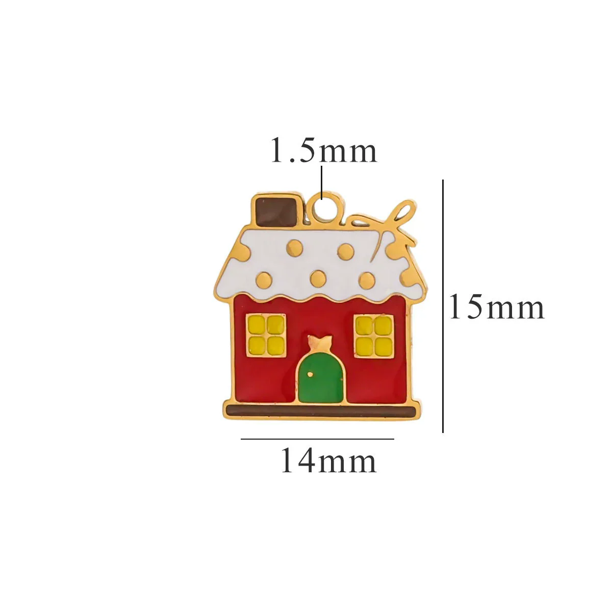 Titanium Steel Christmas Badge Pendant Tag Accessories With Letters Numbers Text Electroplated - Image 25