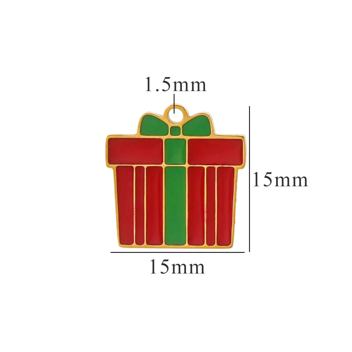 Titanium Steel Christmas Badge Pendant Tag Accessories With Letters Numbers Text Electroplated - Image 5