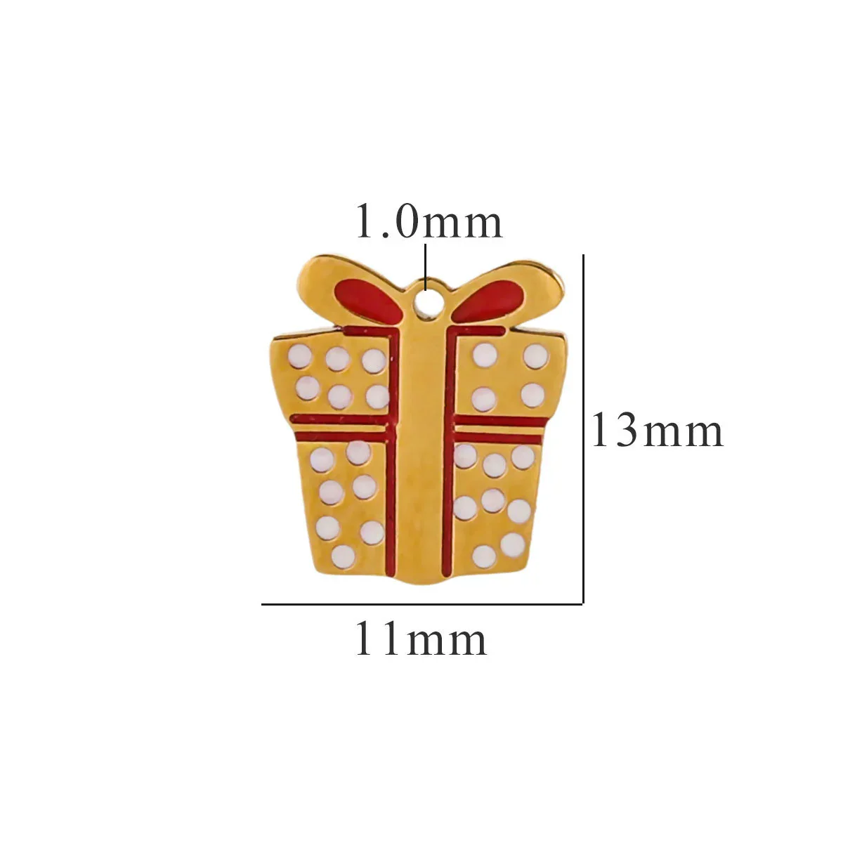 Titanium Steel Christmas Badge Pendant Tag Accessories With Letters Numbers Text Electroplated - Image 6