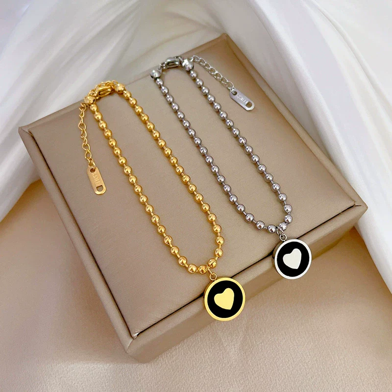 Titanium Steel Constellation Pattern Gold Inlaid Normcore Chain Bracelet Unisex - Image 2
