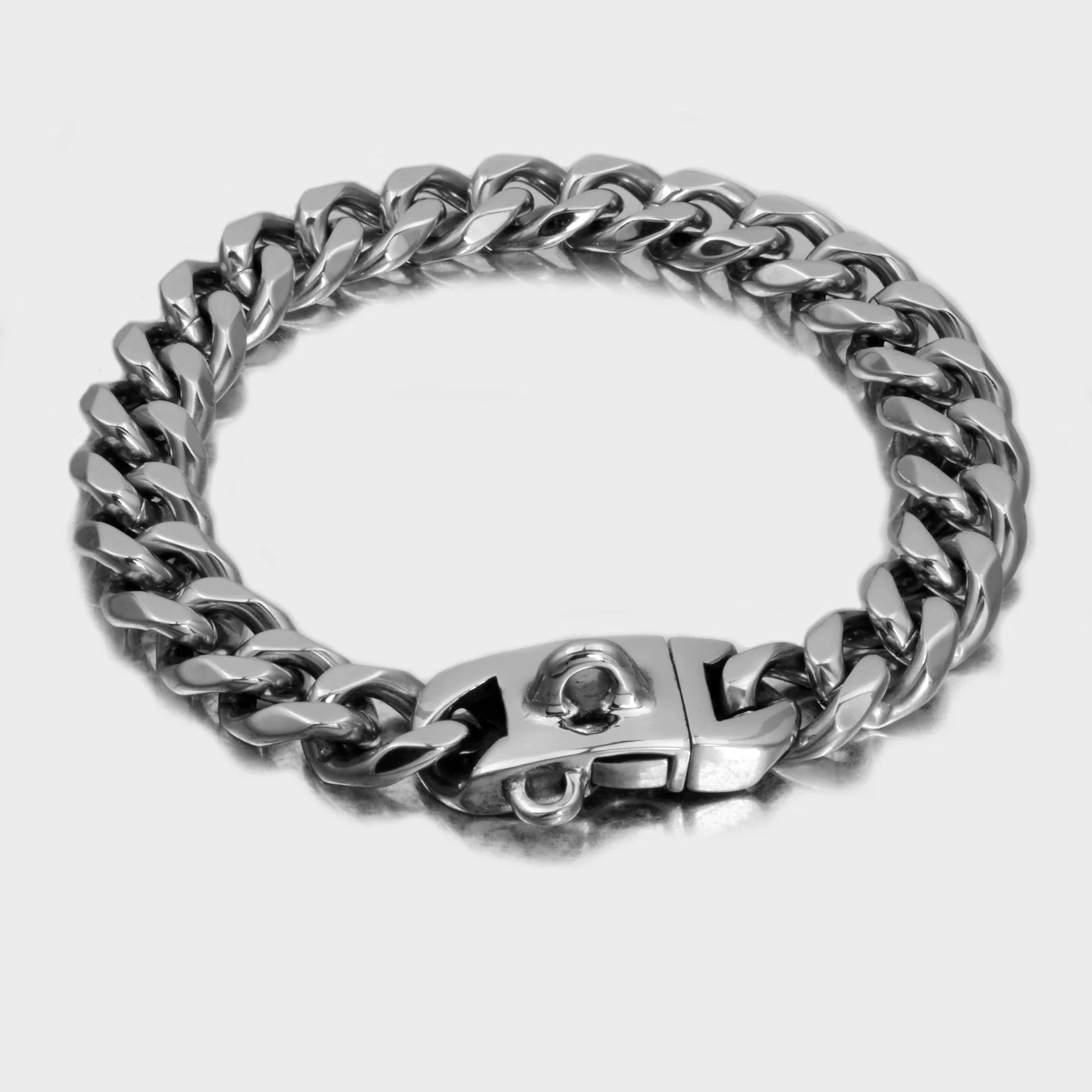 Titanium Steel Dog Collar Antibite Leisure Encrypted Round Grinding Chain Polished Vacuum Plating - Image 7